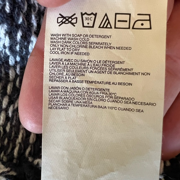 Roxy Striped Hooded Cardigan Size Medium - Picture 4 of 4